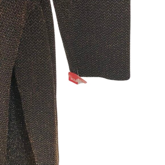 NWT Lauren Ralph Lauren Womens Size 10 Bronze Metallic Ruched Sheath Dress NEW - Picture 7 of 12